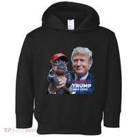 Moo Deng Trump And The HippoS Campaign Journey Toddler Hoodie thumb 0