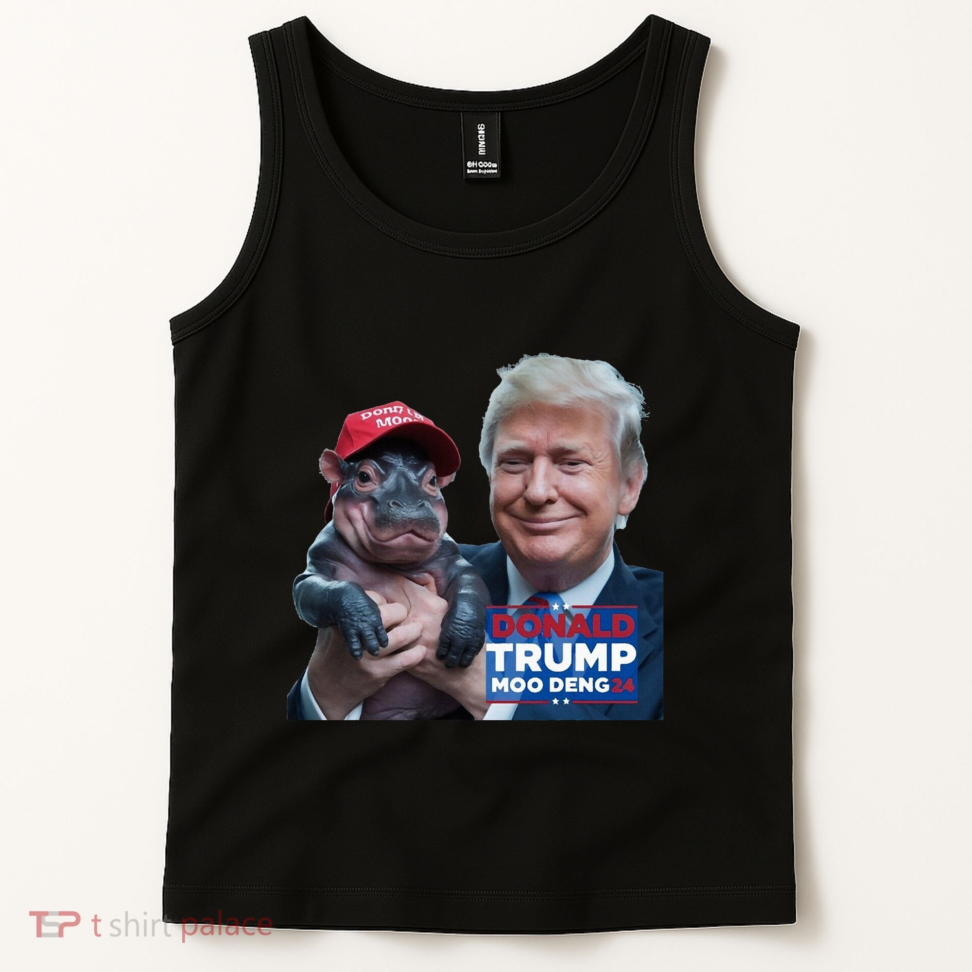 Moo Deng Trump And The HippoS Campaign Journey Tank Top