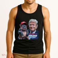 Moo Deng Trump And The HippoS Campaign Journey Tank Top thumb 3
