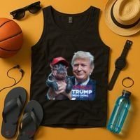 Moo Deng Trump And The HippoS Campaign Journey Tank Top thumb 4