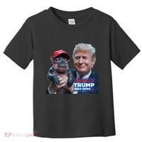 Moo Deng Trump And The HippoS Campaign Journey Toddler T-Shirt thumb 0