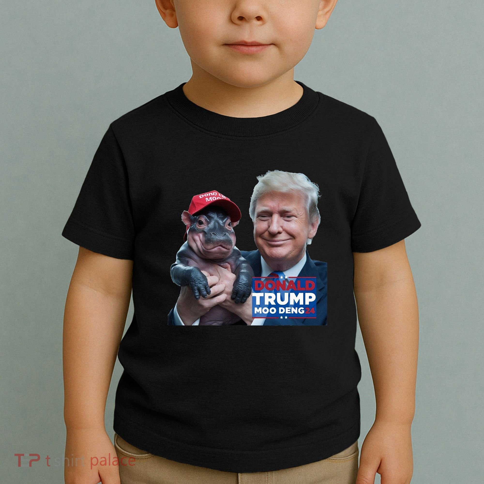 Moo Deng Trump And The HippoS Campaign Journey Toddler T-Shirt