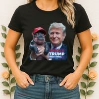 Moo Deng Trump And The HippoS Campaign Journey Women's T-Shirt thumb 2