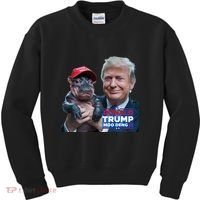 Moo Deng Trump And The HippoS Campaign Journey Kids Sweatshirt thumb 0