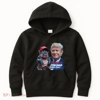 Moo Deng Trump And The HippoS Campaign Journey Kids Hoodie thumb 0