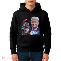 Moo Deng Trump And The HippoS Campaign Journey Kids Hoodie thumb 4