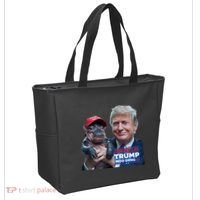 Moo Deng Trump And The HippoS Campaign Journey Tote Bag thumb 2