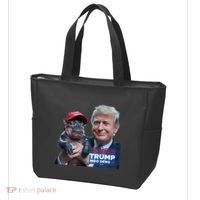 Moo Deng Trump And The HippoS Campaign Journey Tote Bag thumb 3