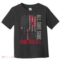 Memorial Day 2024 All Gave Some Some Gave All Veteran Toddler T-Shirt thumb 0