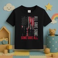 Memorial Day 2024 All Gave Some Some Gave All Veteran Toddler T-Shirt thumb 3
