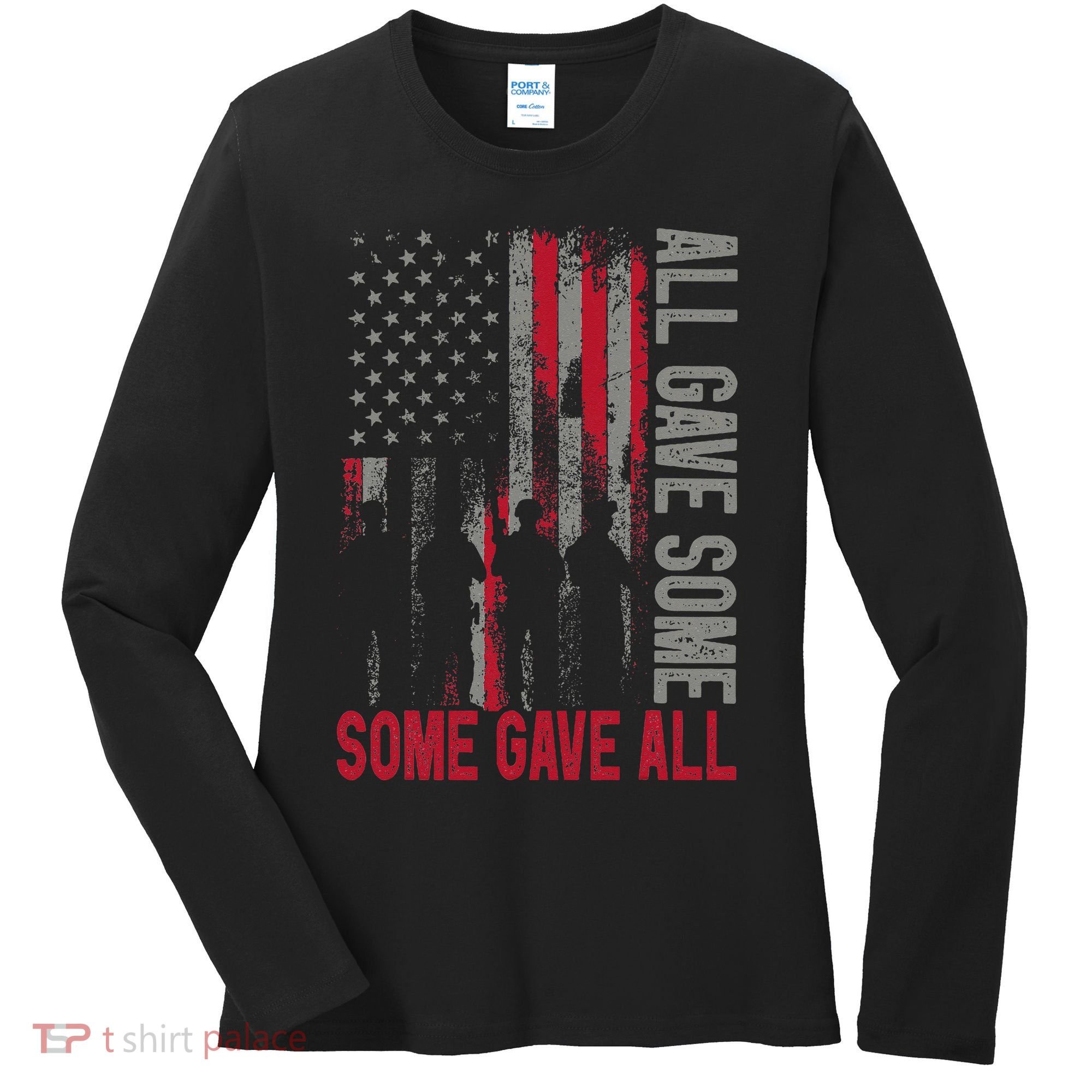 Memorial Day 2024 All Gave Some Some Gave All Veteran Women's Long Sleeve Shirt