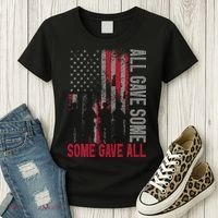 Memorial Day 2024 All Gave Some Some Gave All Veteran Women's T-Shirt thumb 3