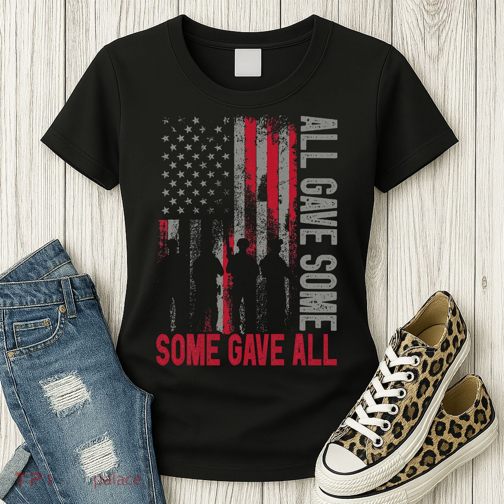 Memorial Day 2024 All Gave Some Some Gave All Veteran Women's T-Shirt
