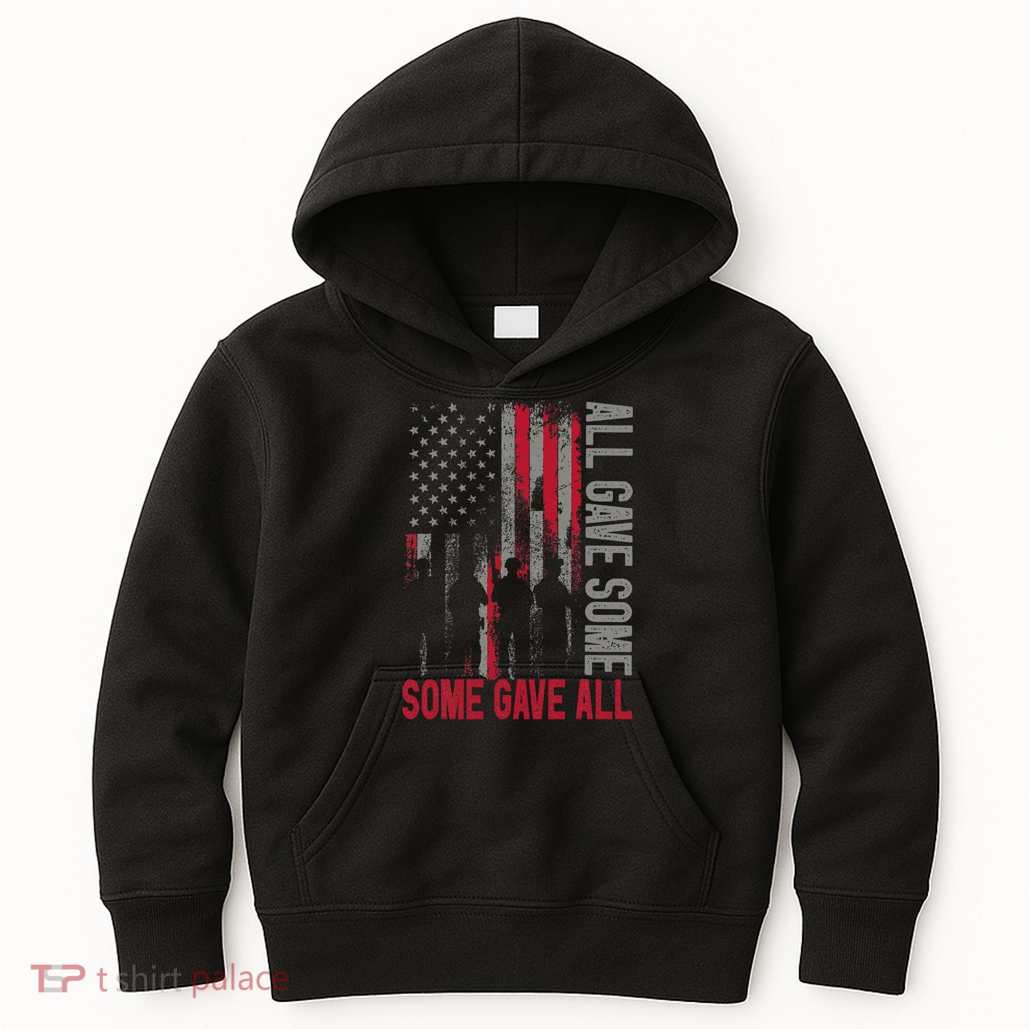 Memorial Day 2024 All Gave Some Some Gave All Veteran Kids Hoodie