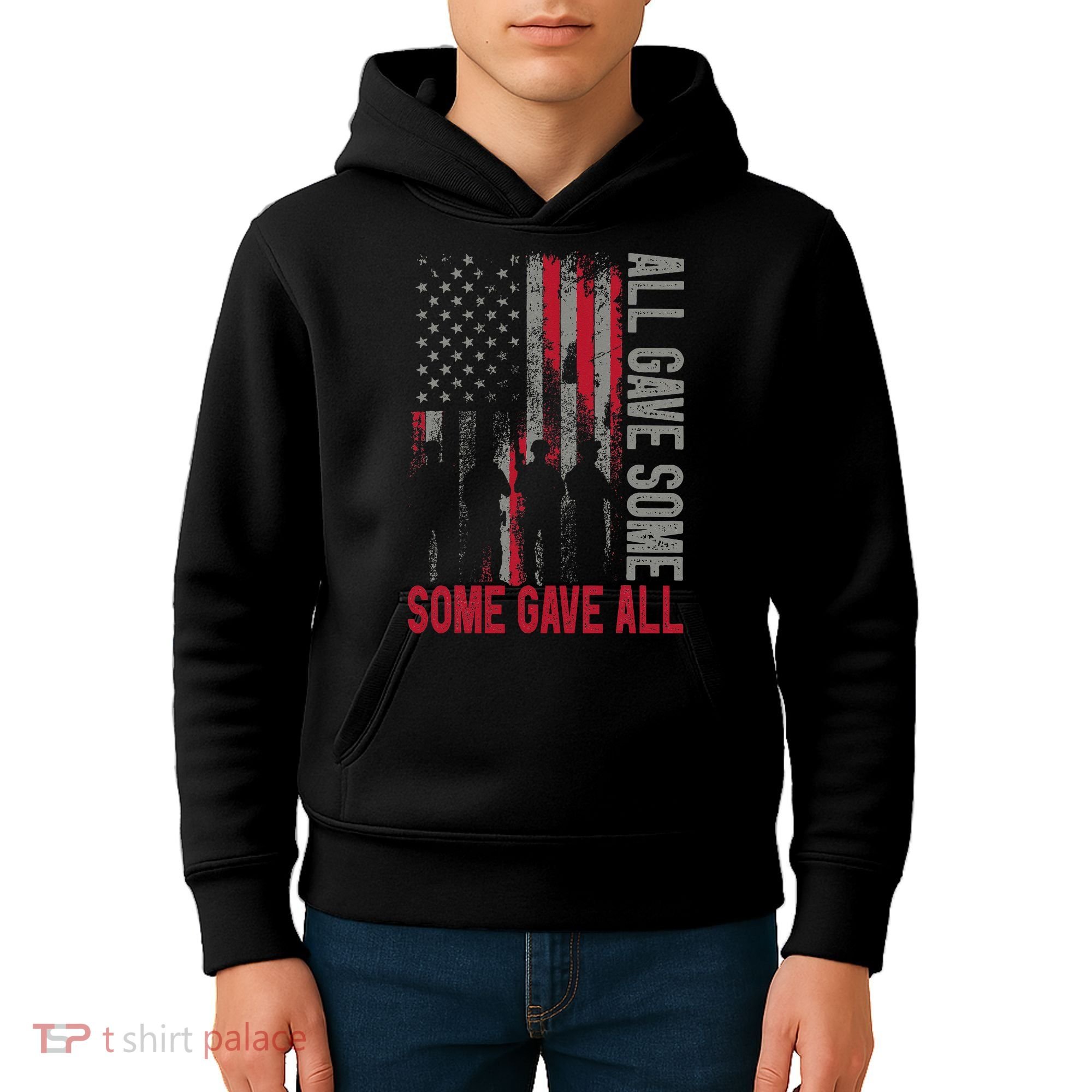 Memorial Day 2024 All Gave Some Some Gave All Veteran Kids Hoodie