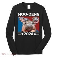 Moo Deng 2024 For President Long Sleeve Shirt thumb 0