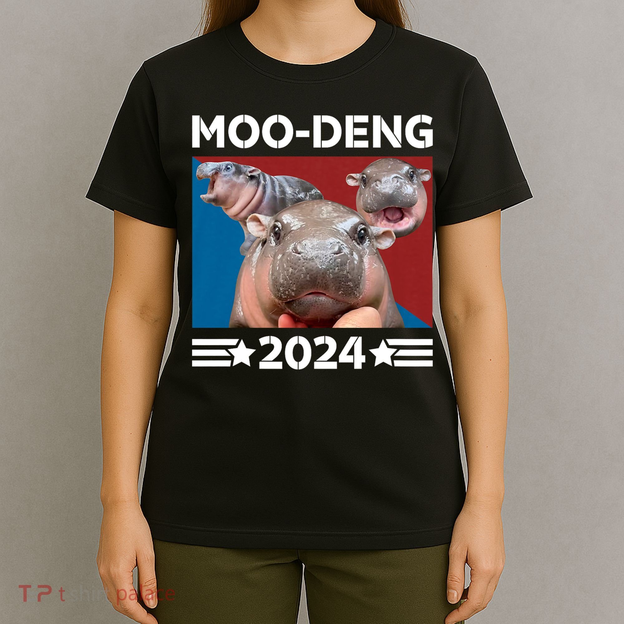 Moo Deng 2024 For President T-Shirt