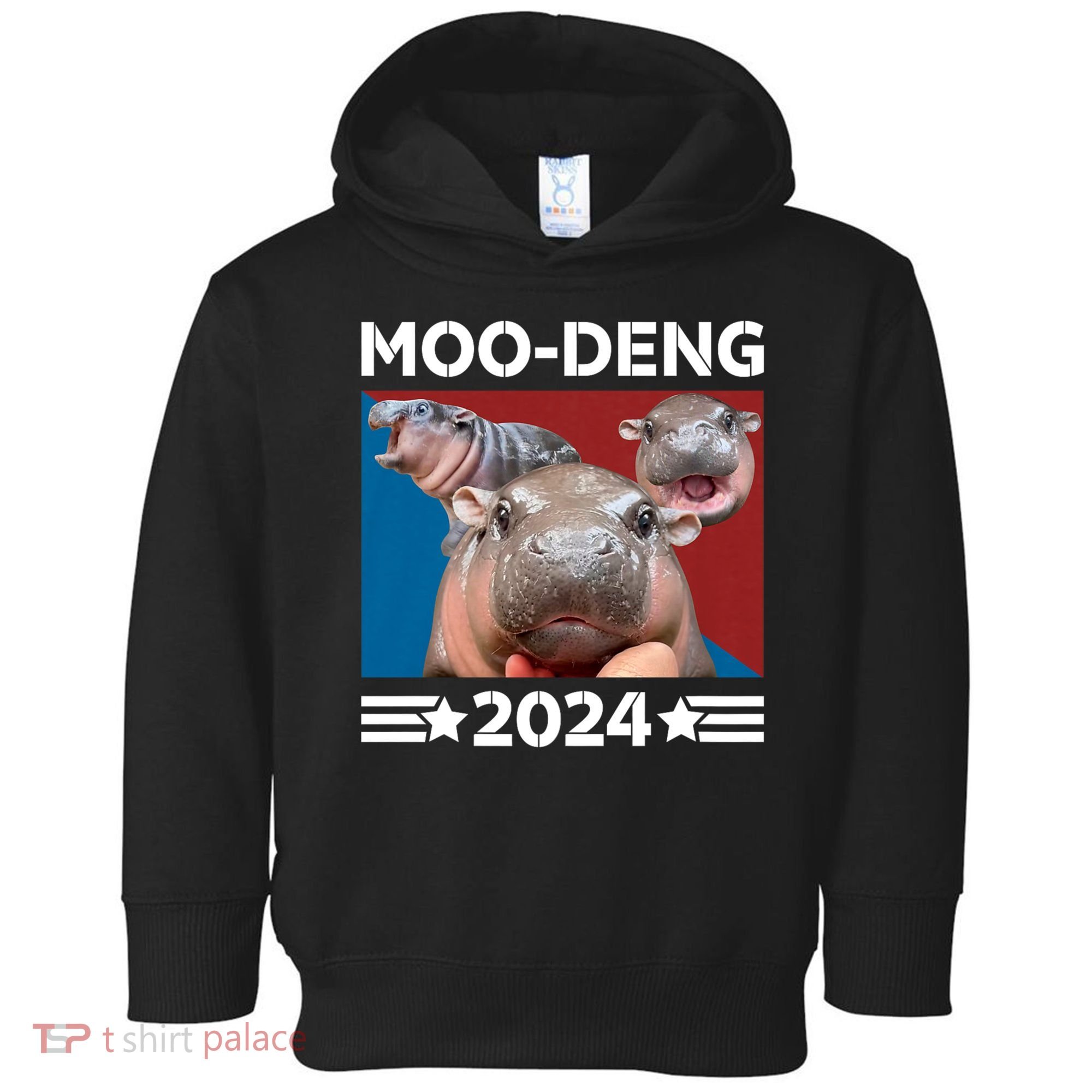 Moo Deng 2024 For President Toddler Hoodie