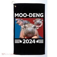 Moo Deng 2024 For President Golf Towel thumb 0