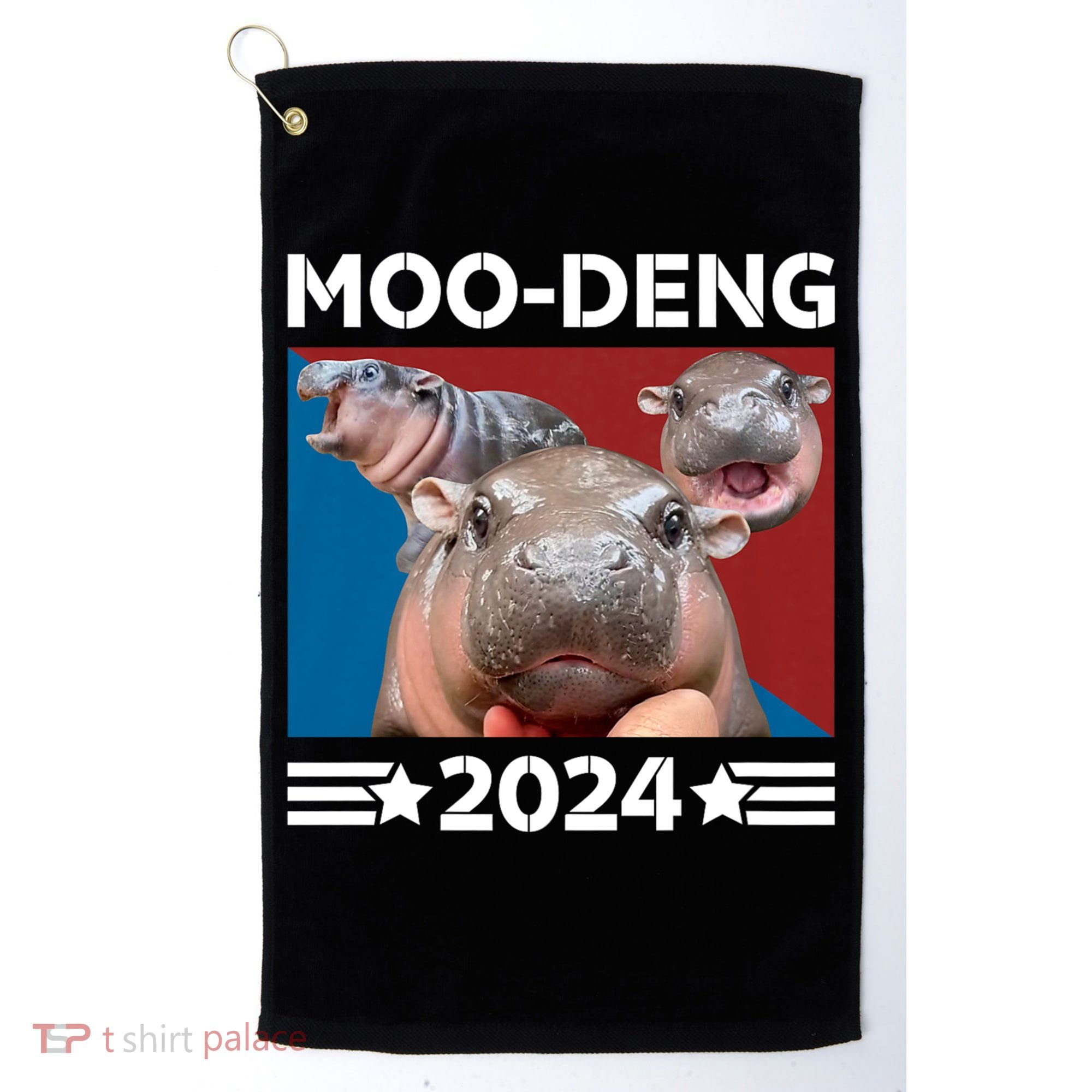 Moo Deng 2024 For President Golf Towel