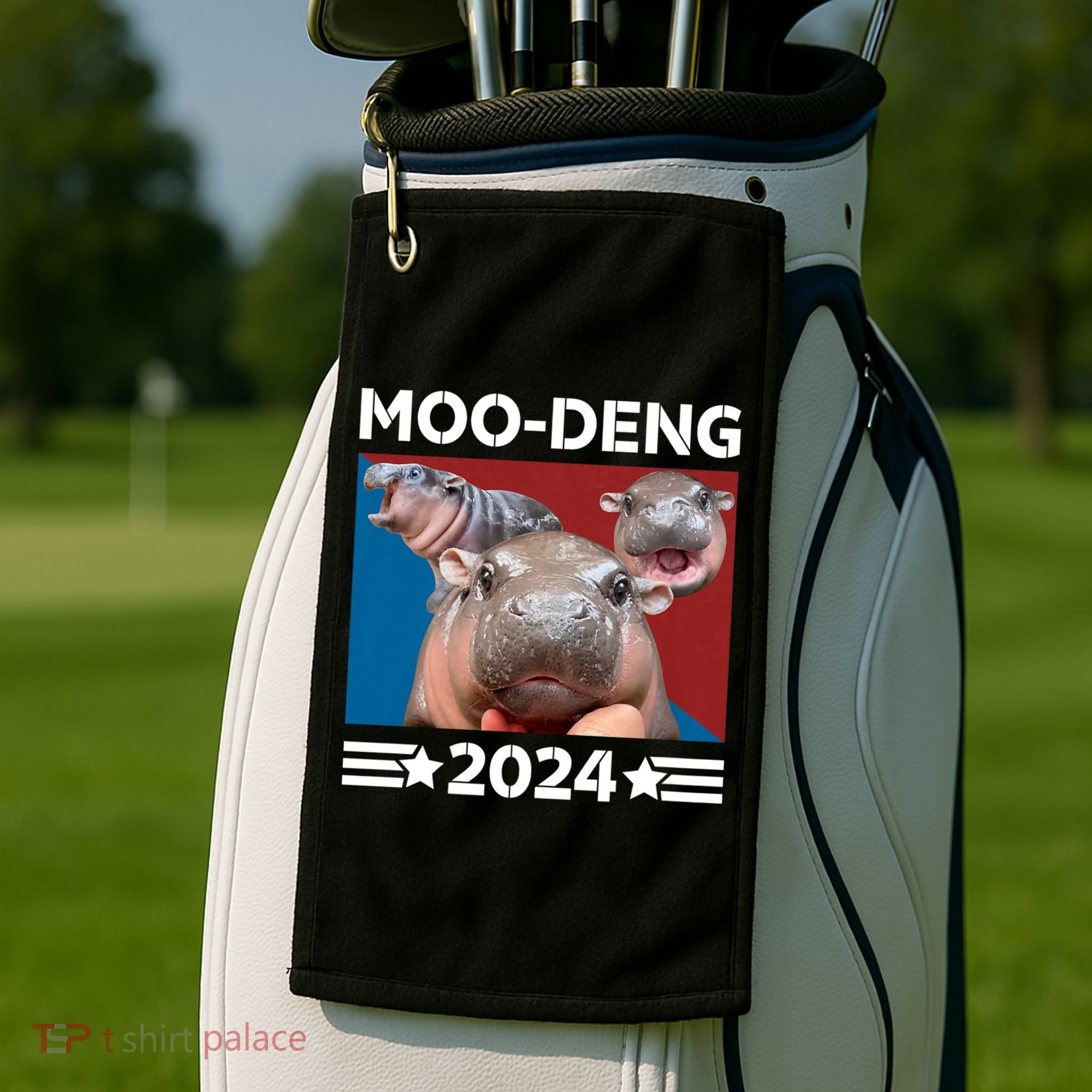 Moo Deng 2024 For President Golf Towel