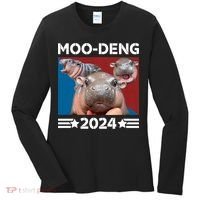 Moo Deng 2024 For President Women's Long Sleeve Shirt thumb 0