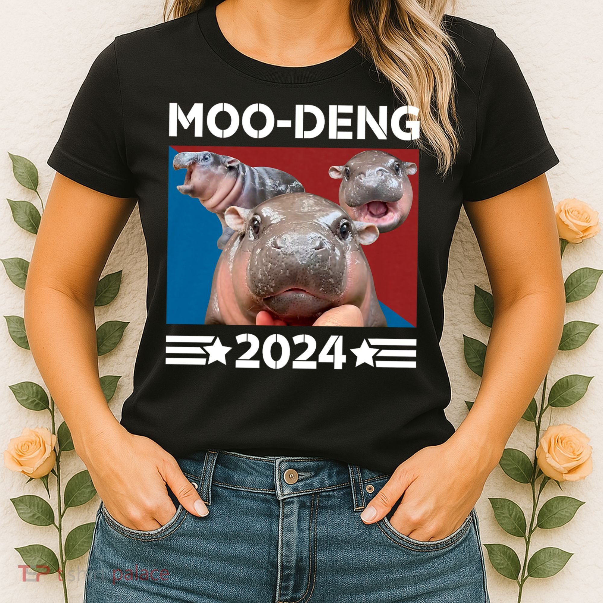 Moo Deng 2024 For President Women's T-Shirt