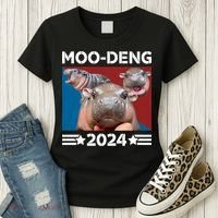 Moo Deng 2024 For President Women's T-Shirt thumb 3