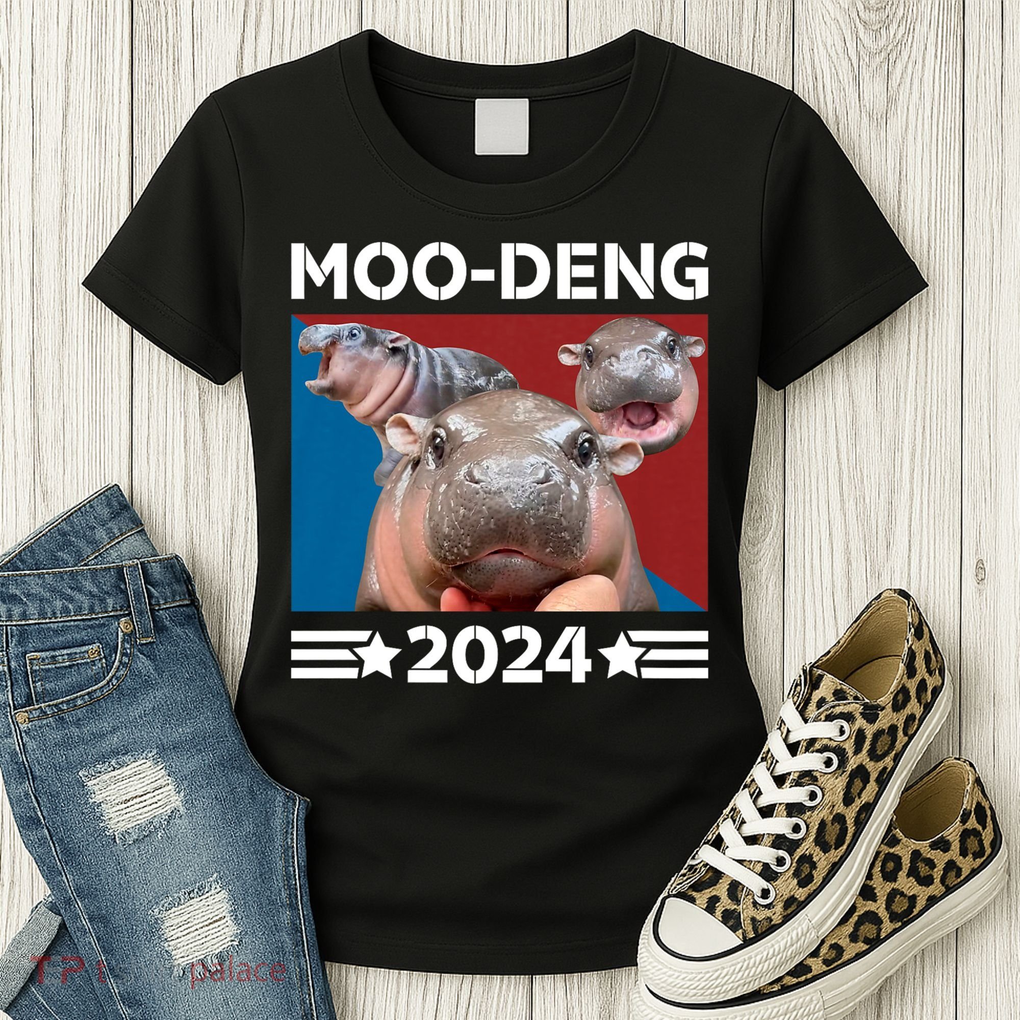Moo Deng 2024 For President Women's T-Shirt