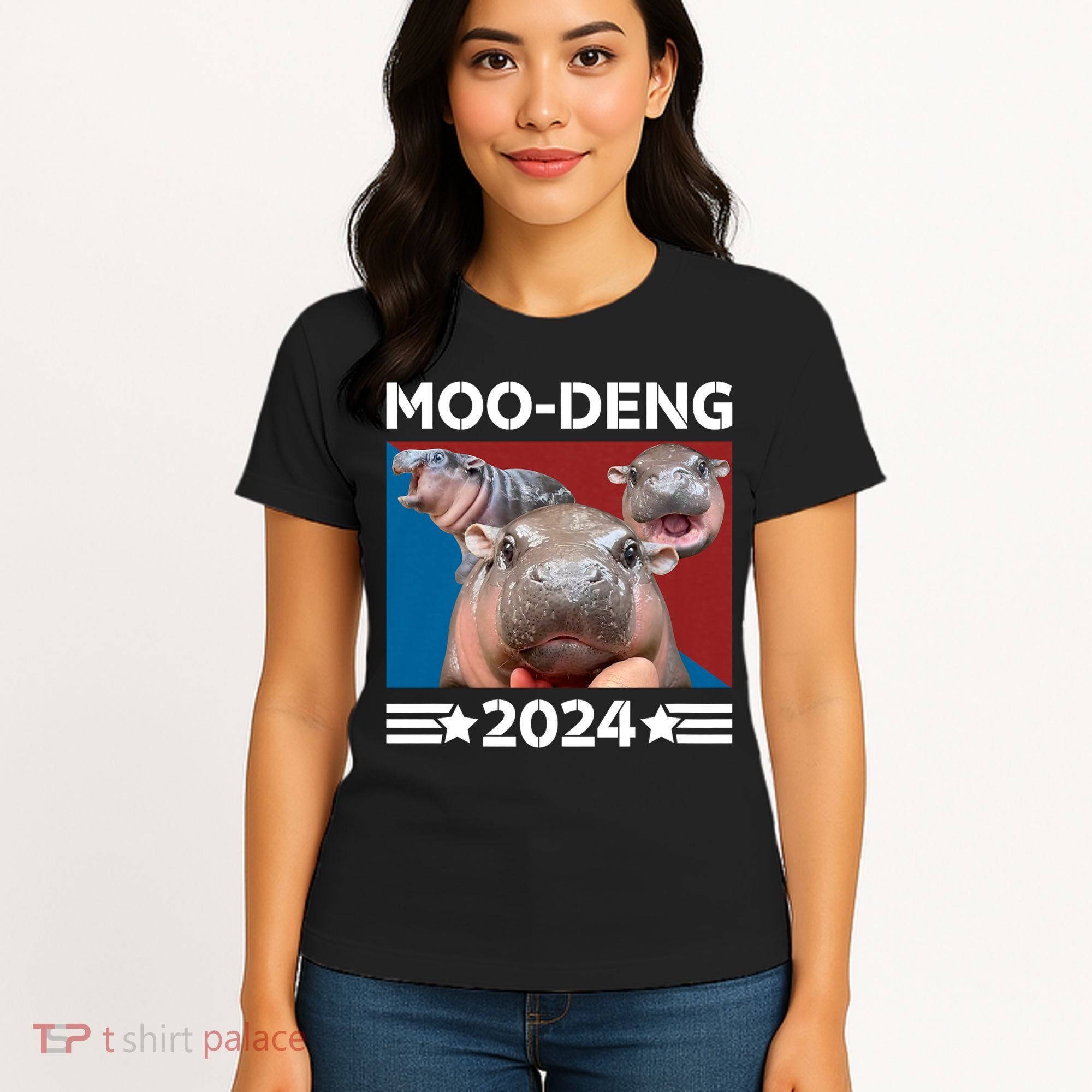 Moo Deng 2024 For President Women's T-Shirt