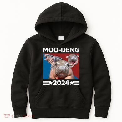 Moo Deng 2024 For President Kids Hoodie