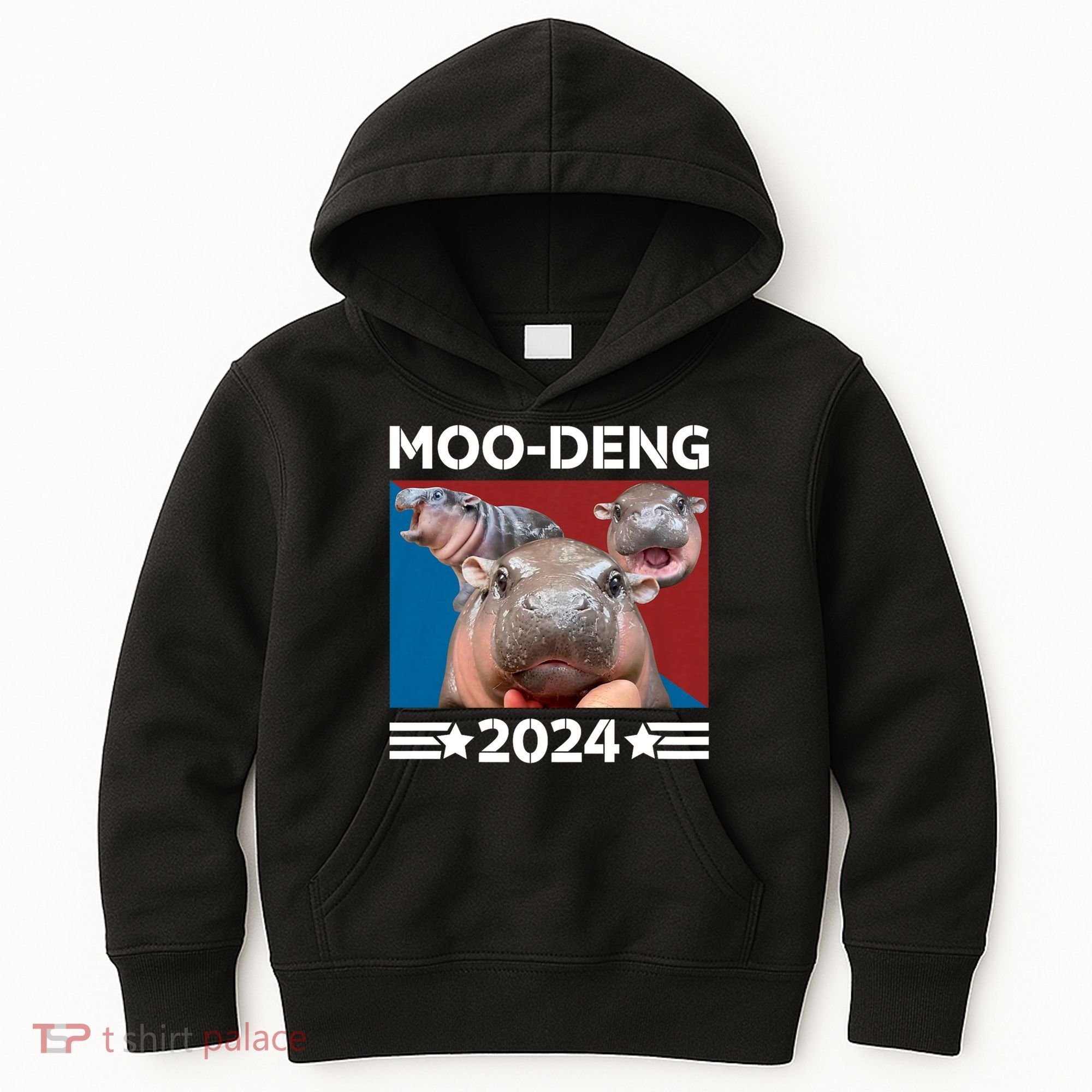 Moo Deng 2024 For President Kids Hoodie