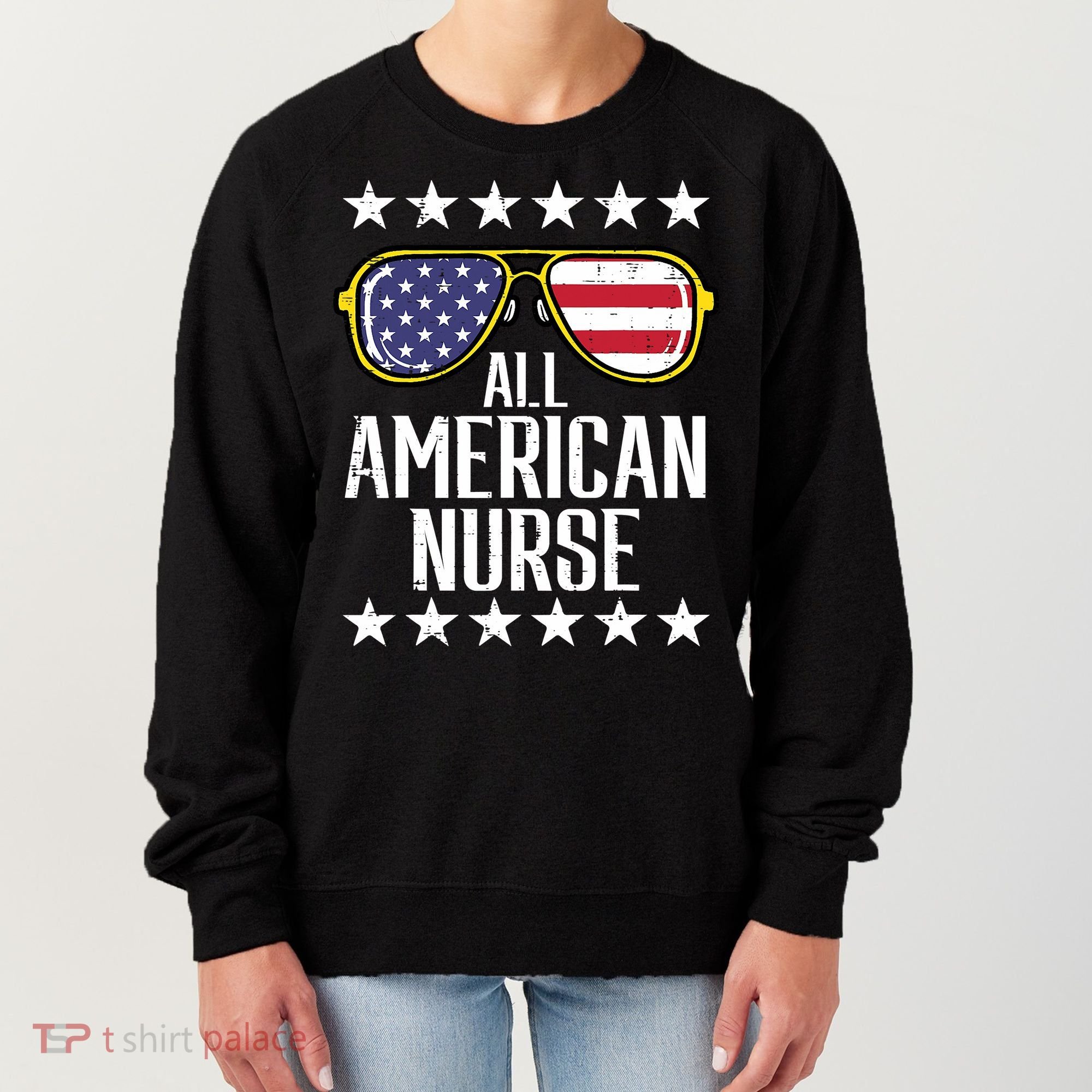 Memorial Day 4th Of July RN Nurse Women's Sweatshirt