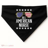 Memorial Day 4th Of July RN Nurse USA-Made Doggie Bandana thumb 0
