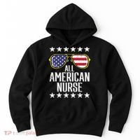 Memorial Day 4th Of July RN Nurse Hoodie thumb 0