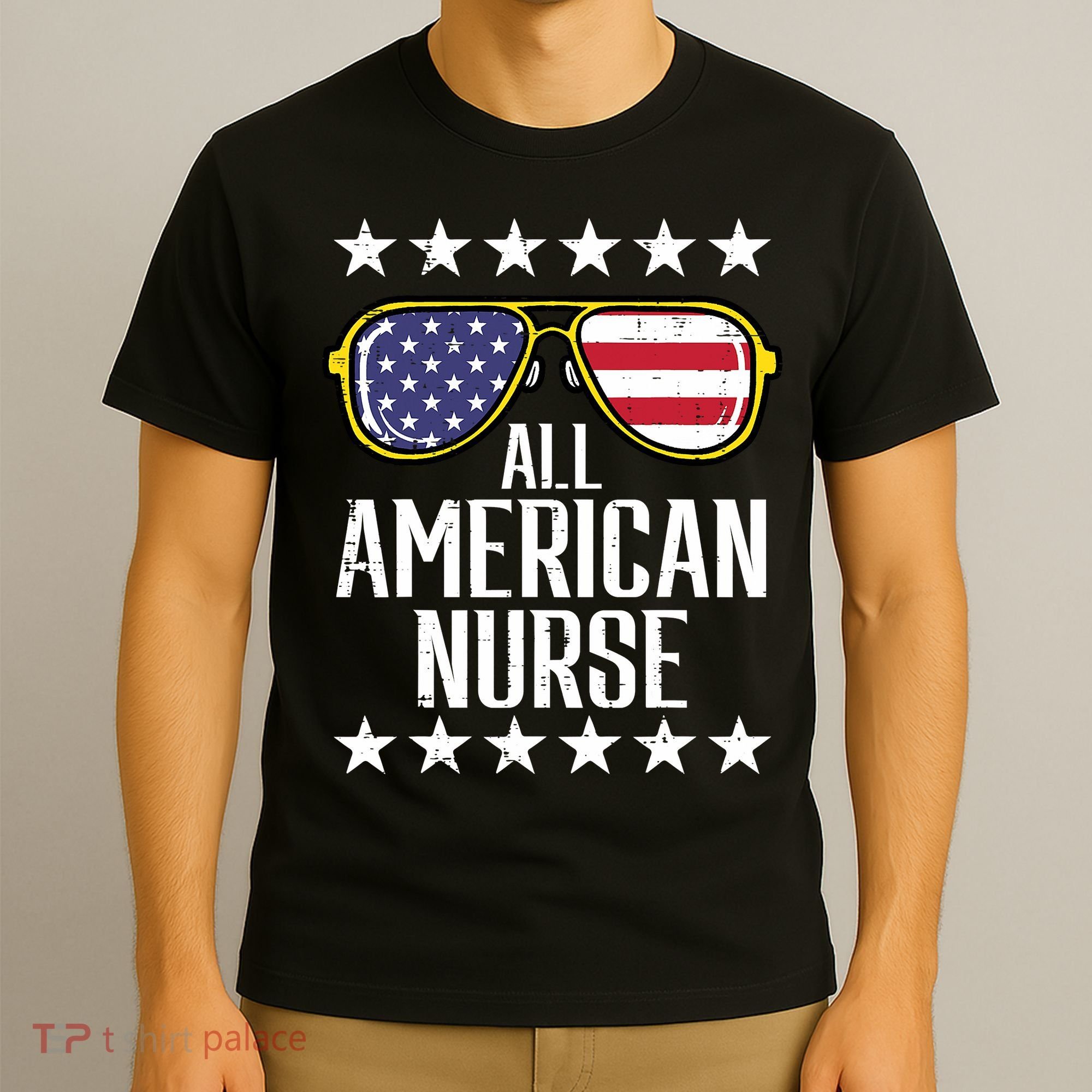 Memorial Day 4th Of July RN Nurse T-Shirt