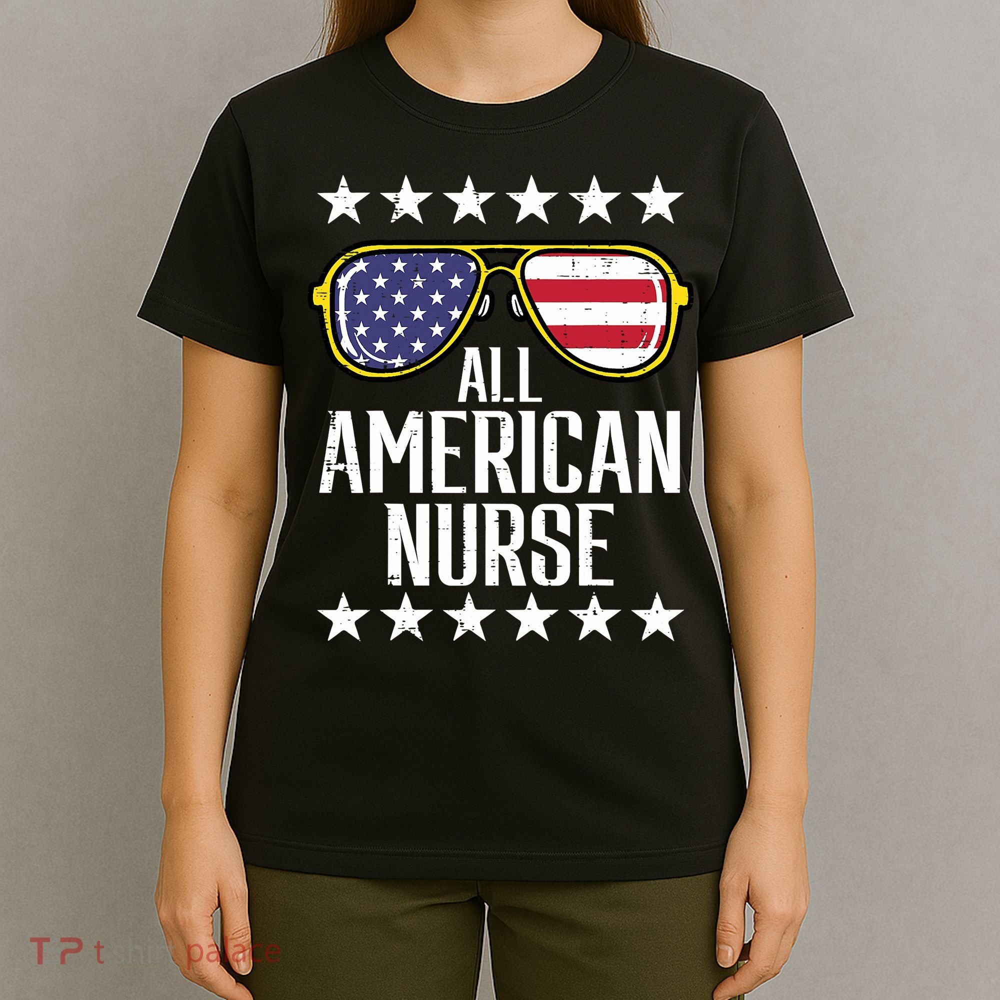 Memorial Day 4th Of July RN Nurse T-Shirt