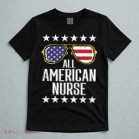 Memorial Day 4th Of July RN Nurse T-Shirt thumb 5
