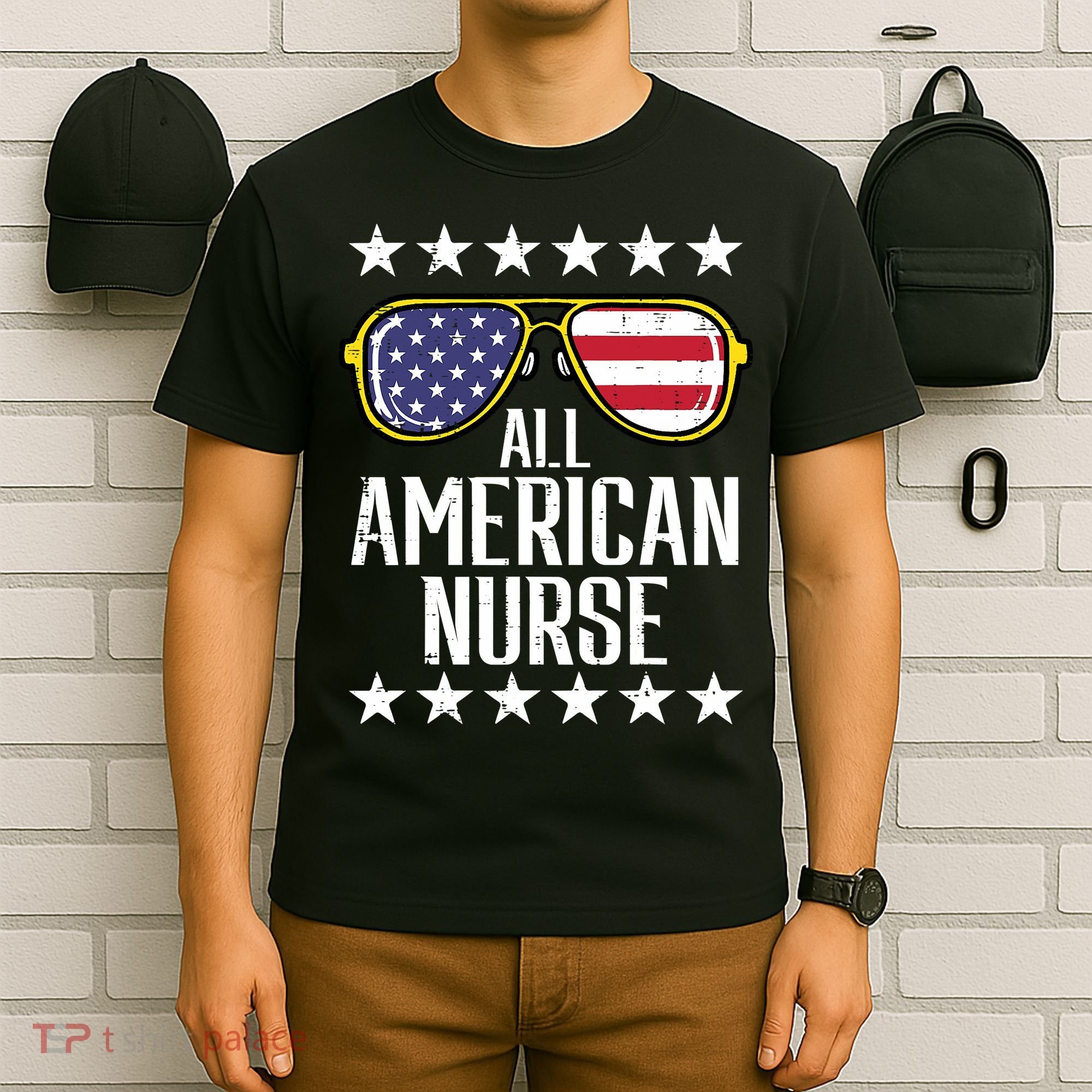 Memorial Day 4th Of July RN Nurse T-Shirt