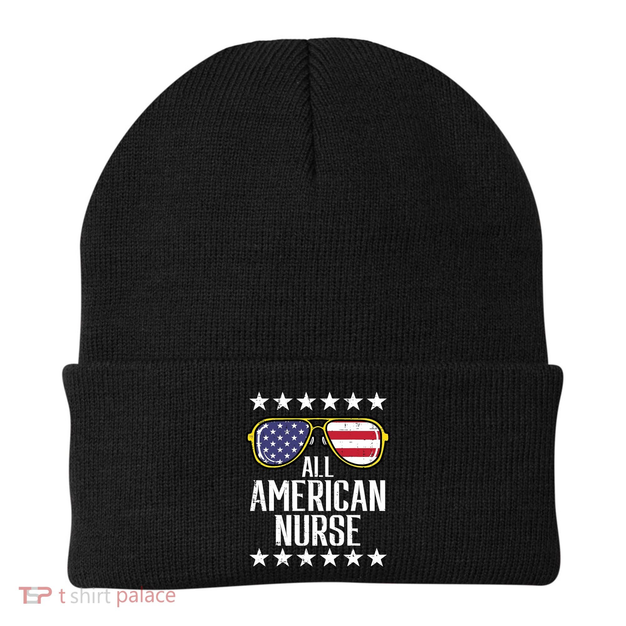 Memorial Day 4th Of July RN Nurse Beanie