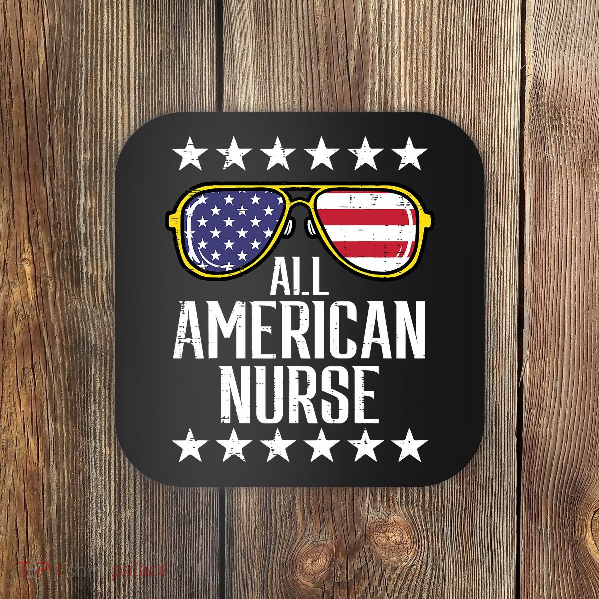 Memorial Day 4th Of July RN Nurse Coaster