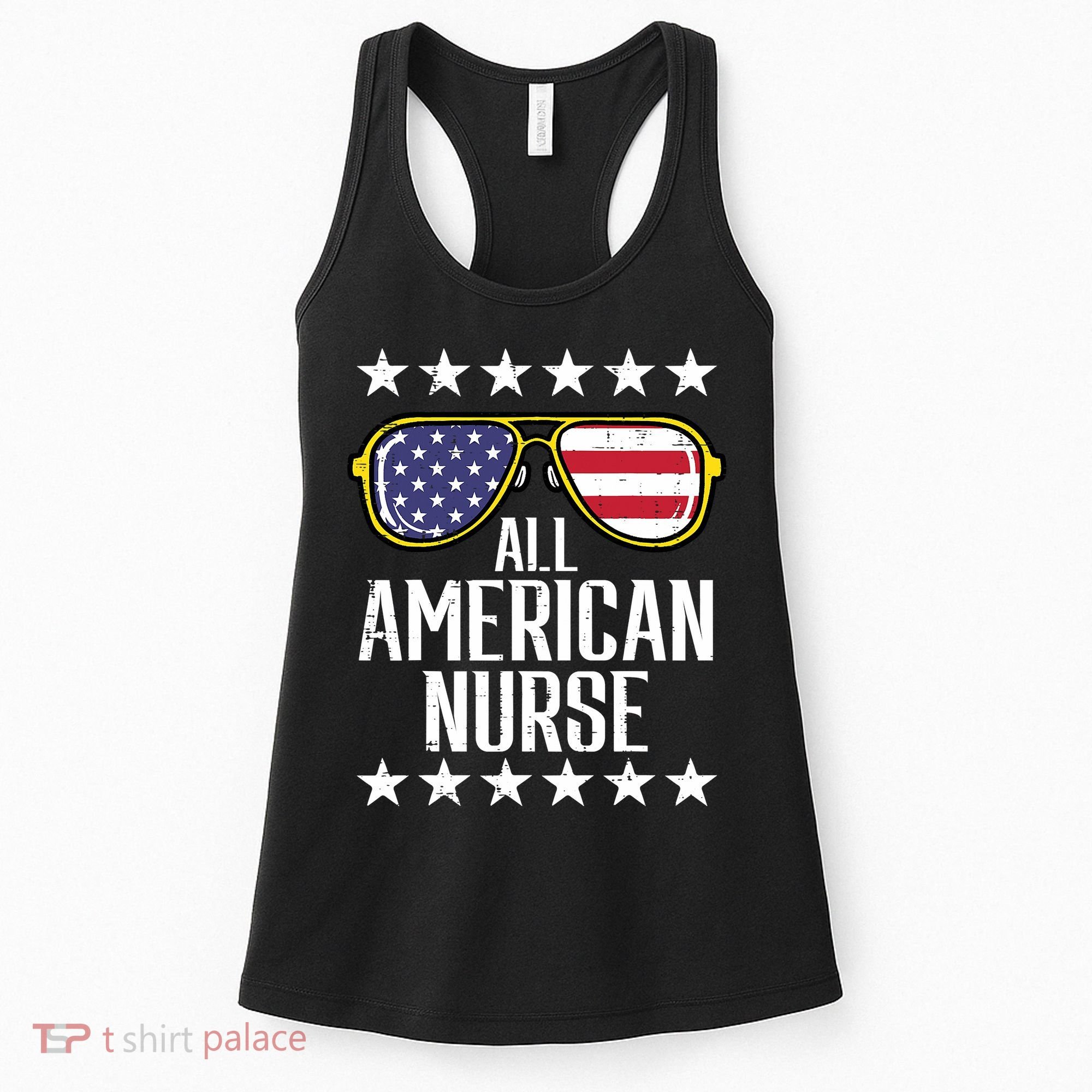 Memorial Day 4th Of July RN Nurse Women's Tank Top