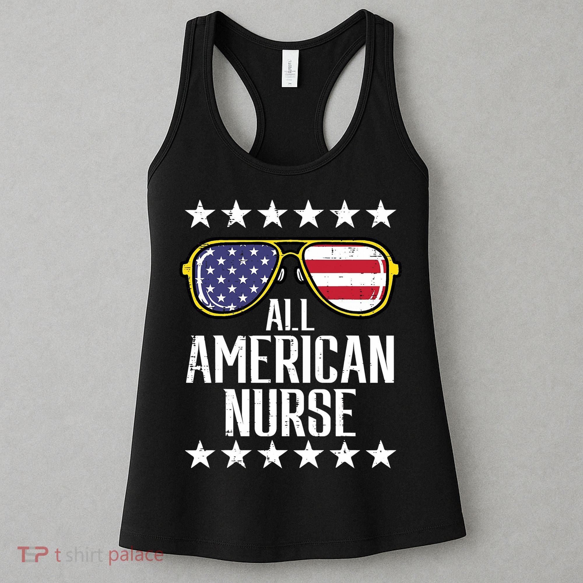 Memorial Day 4th Of July RN Nurse Women's Tank Top