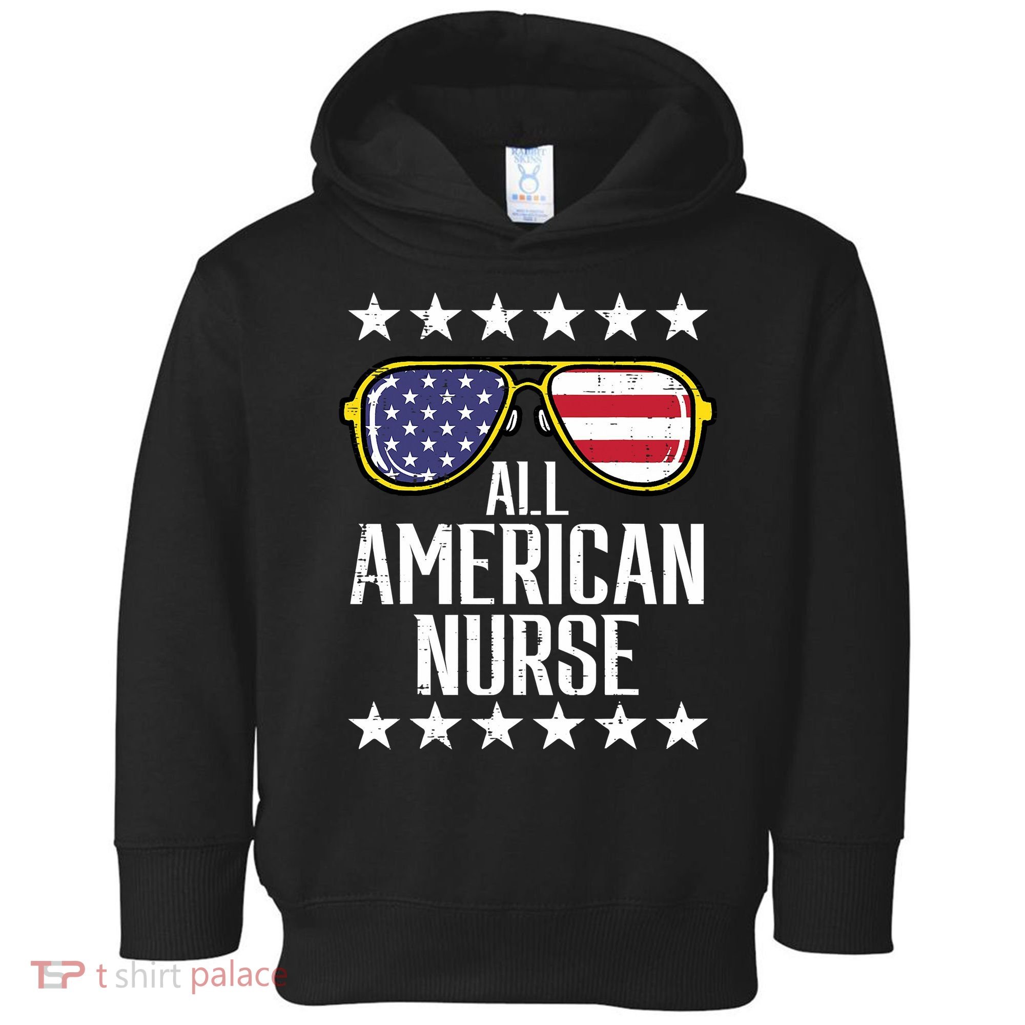 Memorial Day 4th Of July RN Nurse Toddler Hoodie