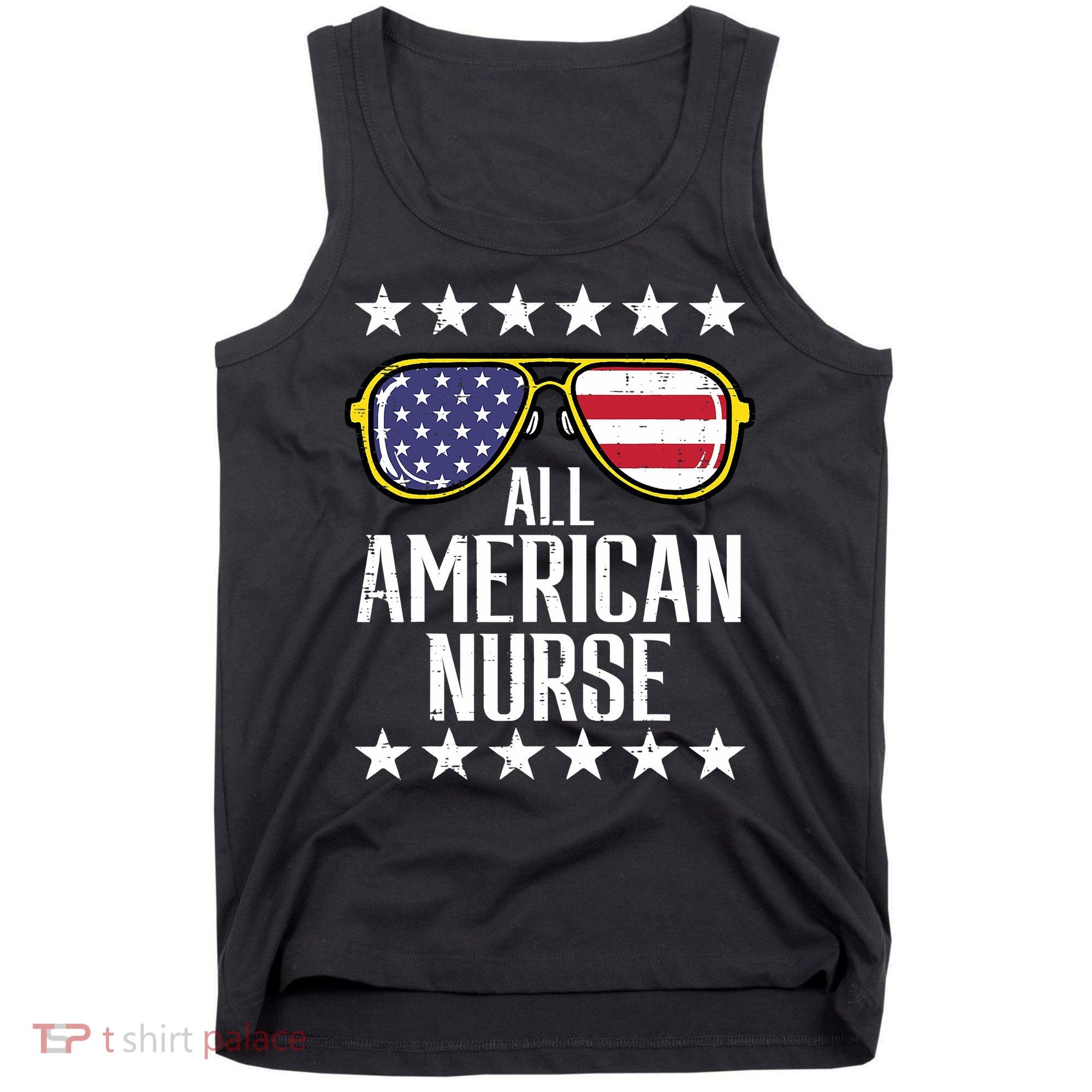Memorial Day 4th Of July RN Nurse Tank Top