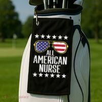 Memorial Day 4th Of July RN Nurse Golf Towel thumb 2