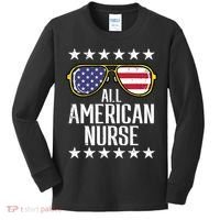 Memorial Day 4th Of July RN Nurse Kids Long Sleeve Shirt thumb 0