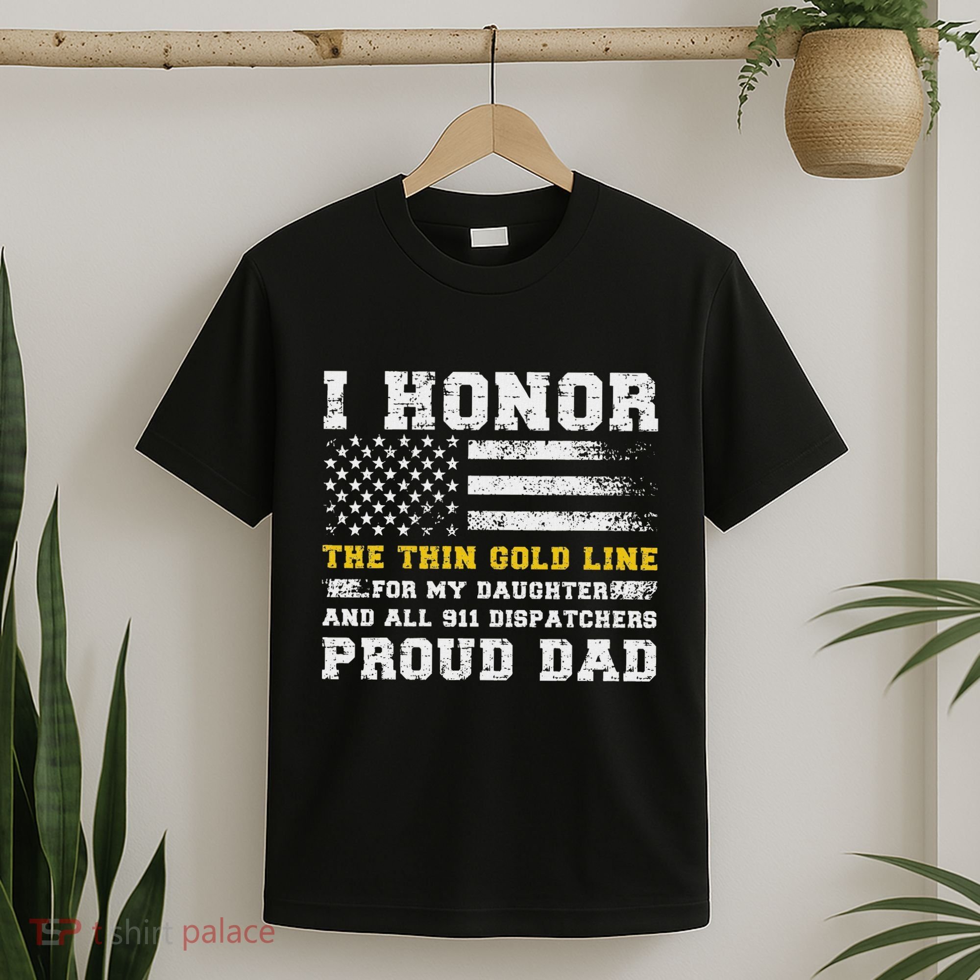 My Daughter 911 Dispatcher Dad Proud 911 Dispatcher Father T-Shirt