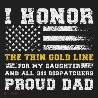 My Daughter 911 Dispatcher Dad Proud 911 Dispatcher Father Beanie thumb 2
