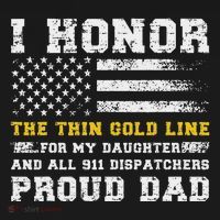 My Daughter 911 Dispatcher Dad Proud 911 Dispatcher Father Mousepad thumb 1